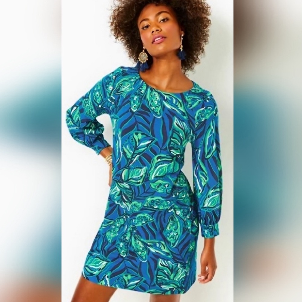 Lilly Pulitzer Elianna Cotton T Shirt Dress Large NWT